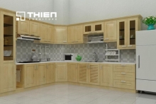 Tủ bếp gỗ tự nhiên - TN02