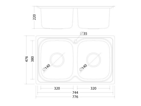 Chậu rửa MS-1001-New