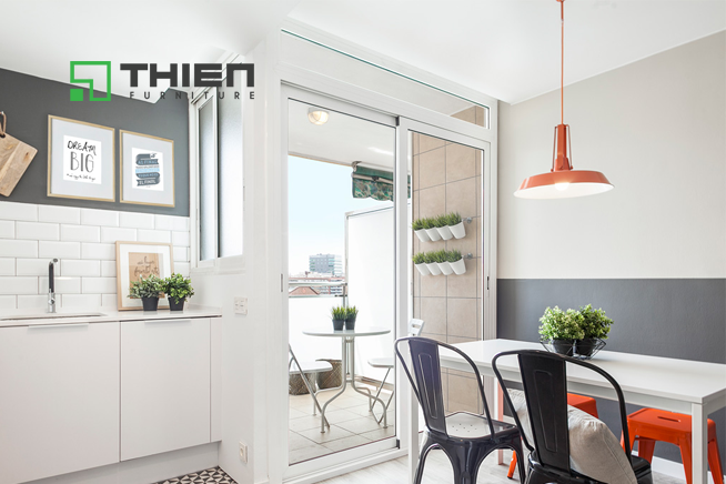 Bếp đẹp cho căn hộ diện tích 70m2