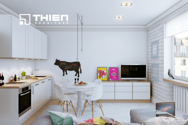 Thiết kế tủ bếp cho căn hộ nhỏ