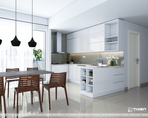 tủ bếp gỗ công nghiệp