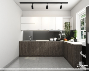 Mẫu thiết kế tủ bếp - LAM56
