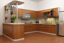 Tủ bếp gỗ tự nhiên - TN10