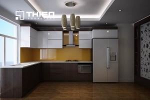 Tủ bếp gỗ công nghiệp - CN10
