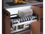 Giá úp bát tủ dưới INOX hộp cánh mở
