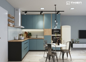 Mẫu tủ bếp Laminate - LAM58