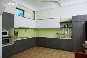 Công trình tủ bếp ở Phúc Lợi - Long Biên