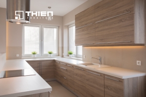 Tủ bếp Laminate vân gỗ - LAM44