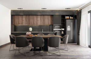 Mẫu tủ bếp Laminate - LAM63