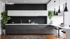 Mẫu tủ bếp Laminate Nhật Bản - AICA