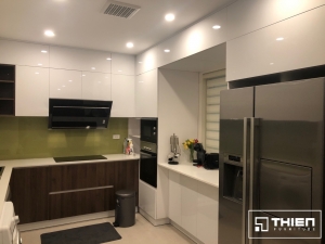 Thien Furniture thi công tủ bếp acrylic, tủ áo tại Trần Thái Tông - Cầu Giấy - Hà Nội